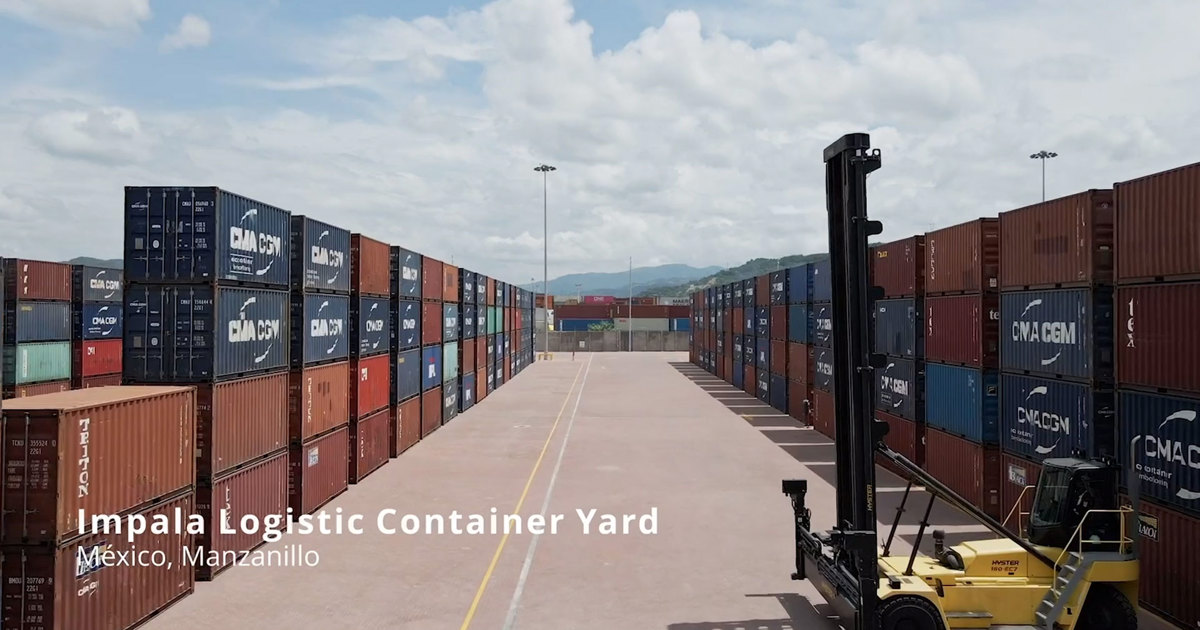 Impala logistics container yard Manzanillo Mexico | Impala Terminals